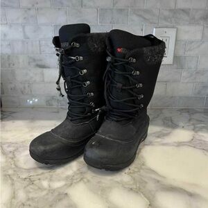 Baffin Black Tall Lace-Up Women's Winter Boots